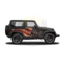 Panele Ochronne 2flagUSA Jeep Wrangler JK 2D - wielokrotnego użytku